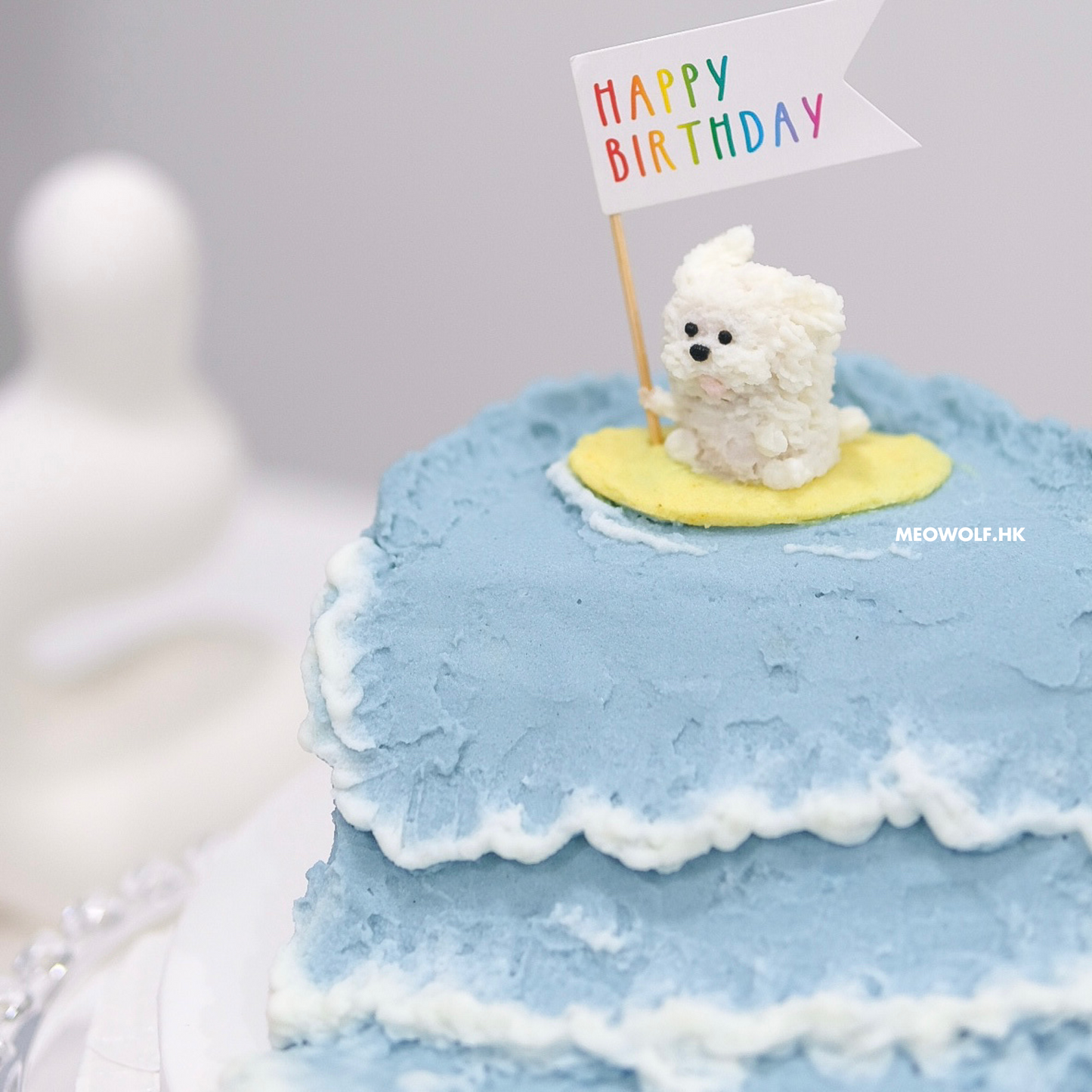 衝浪狗狗蛋糕|Dog Surfing Cake