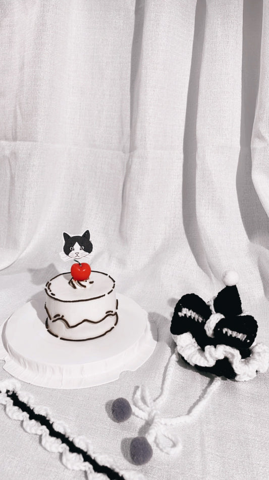 KUMAIST X MEOWOLF 人手鈎織頸圈帽子SET