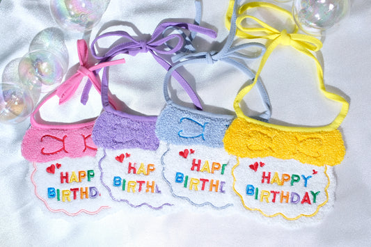 可愛蝴蝶結生日圍巾｜Bowknot Birthday Scarf